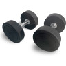 Гантель UNIX FIT PRO круглая обрезиненная 12,5 кг DBRND12_5PBK